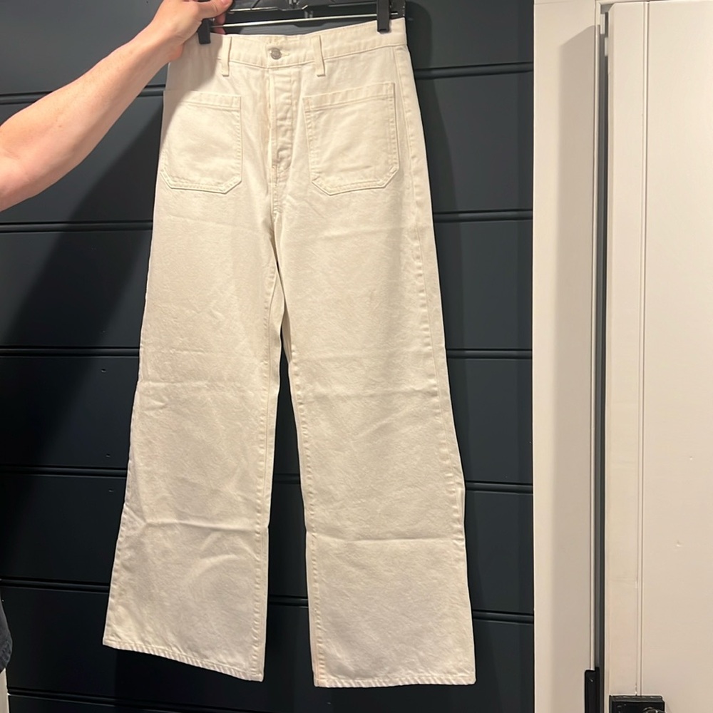 Nili Lotan white Florence Jeans. Size 30